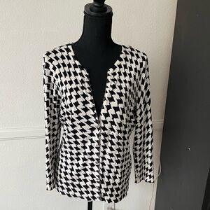 Houndstooth Cardigan Size L